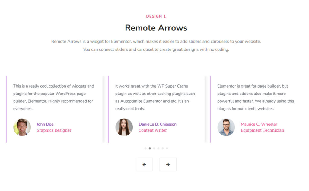 Remote Arrows for Elementor WordPress